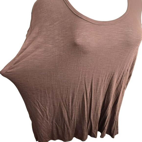 Old Navy Womens Top Luxe 2X Brown Sleeveless Scoop Neck NWT JJ4060 - Picture 5 of 8
